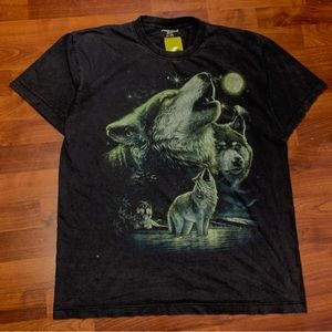Y2K Wolf Animal Style Shirt